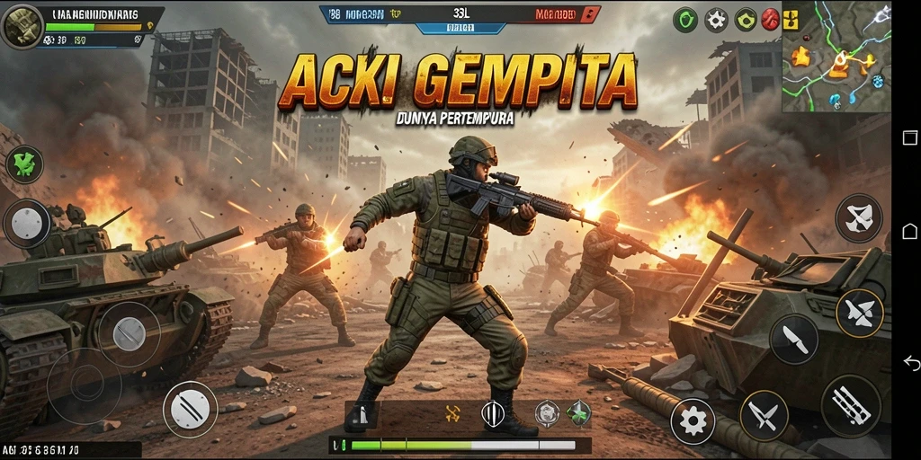 Tampilan menarik dari gameplay Action yang intens dan menegangkan.
