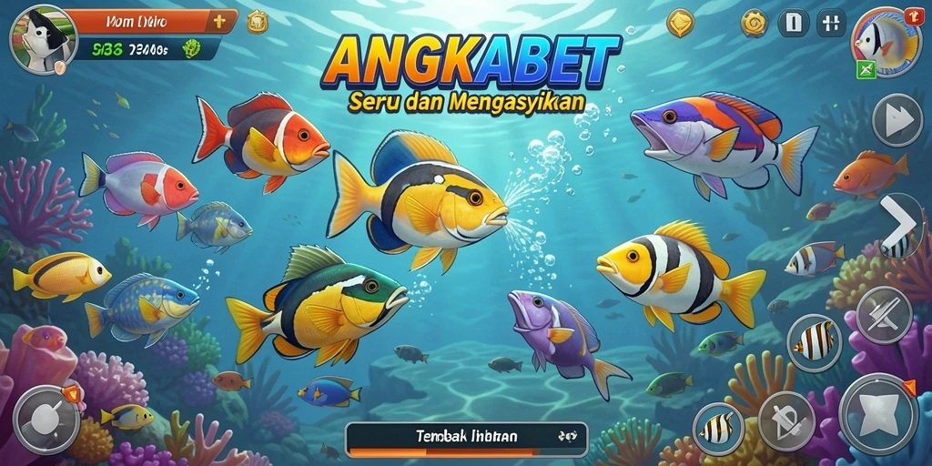 Screenshot gameplay Tembak Ikan yang penuh aksi di ANGKABET.