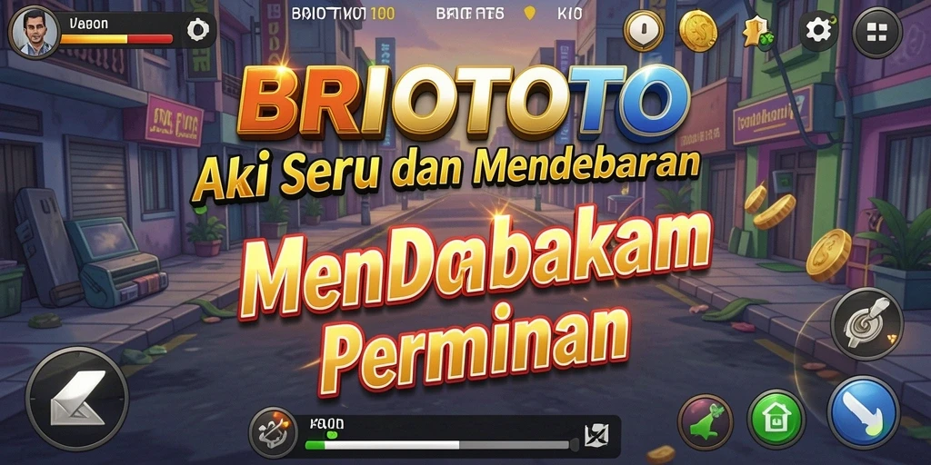 Tampilan gameplay BRIOTOTO yang mendebarkan dan penuh aksi.