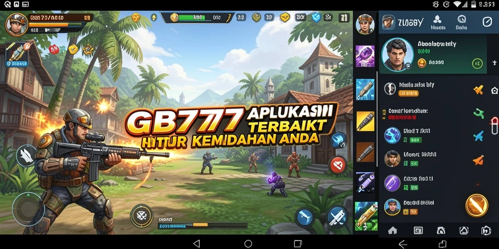 Screenshot utama GB777 menampilkan antarmuka aplikasi Utility yang modern dan intuitif.