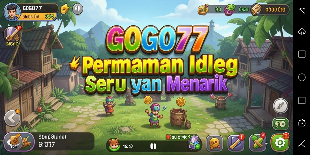 Screenshot GOGO77 menunjukkan gameplay Idle yang seru dan menarik.