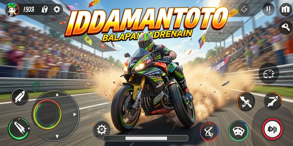 Gameplay balapan motor yang mendebarkan di IDAMANTOTO.