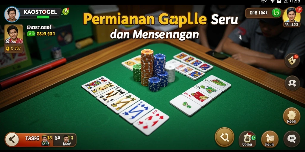 Tampilan gameplay KAOSTOGEL yang menarik dan penuh warna.