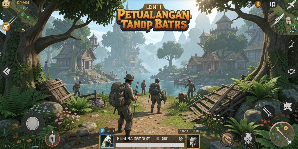 Screenshot gameplay LDN11 yang menampilkan aksi eksplorasi di dunia terbuka.