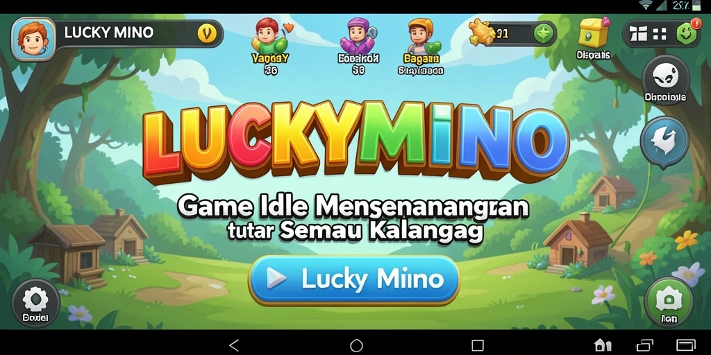 Screenshot utama LUCKYMINO menampilkan gameplay yang mengasyikkan dan interaktif.