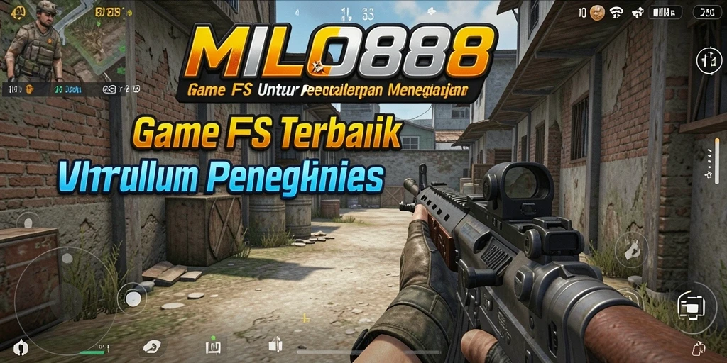 Tampilan menegangkan gameplay FPS di MILO88.