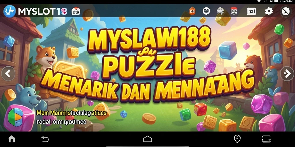 Tampilan gameplay menarik dari MYSLOT188 dengan berbagai puzzle.