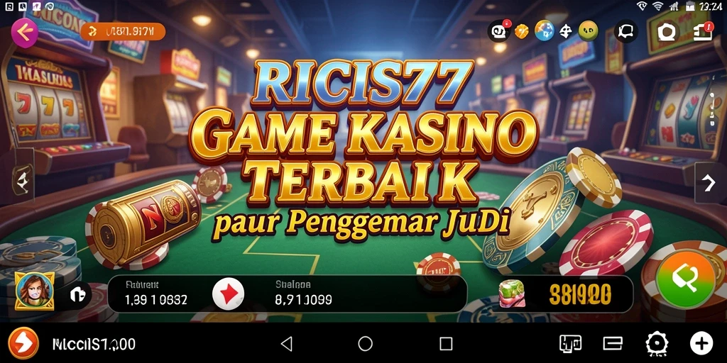 Tampilan utama RICIS77 menampilkan beragam permainan Kasino yang menarik.