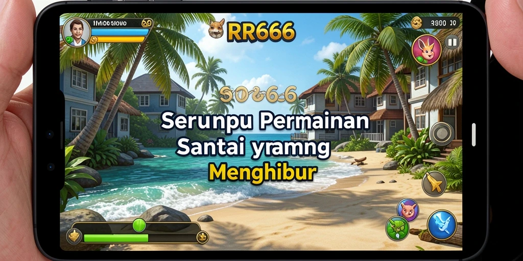 Tampilan gameplay RR666 yang penuh warna dan menyenangkan.