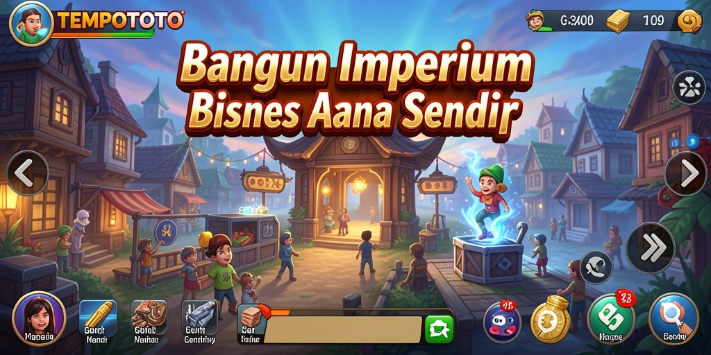 Tampilan menarik dari gameplay TEMPOTOTO yang penuh strategi.